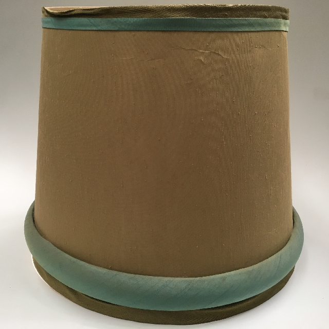 LAMPSHADE, 1960s 70s (Large) Green Blue Velvet